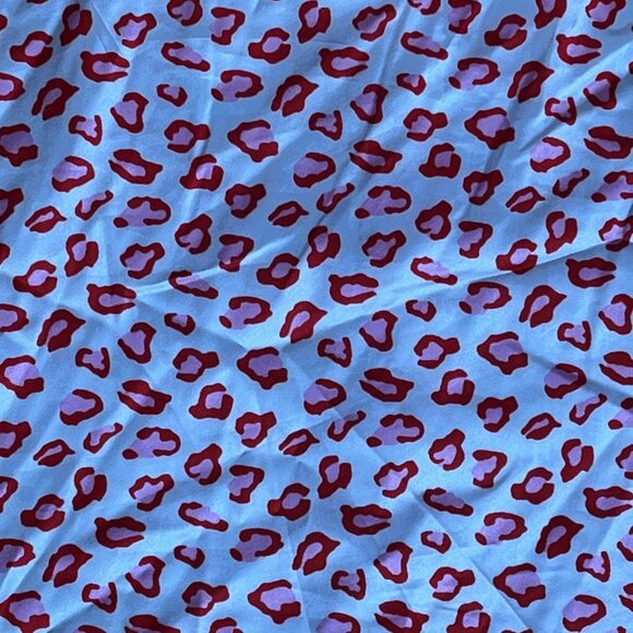 Princess Polly Womens Leopard Print Mini Skirt US 4 Blue/Red - Picture 4 of 4